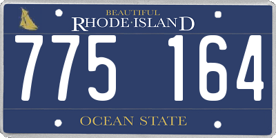 RI license plate 775164
