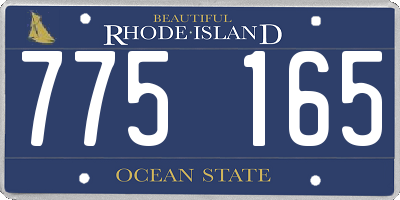 RI license plate 775165