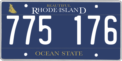 RI license plate 775176