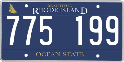 RI license plate 775199
