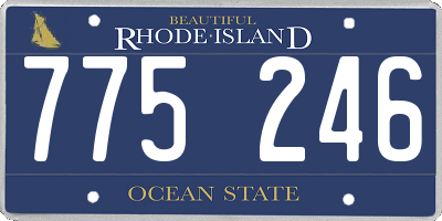 RI license plate 775246