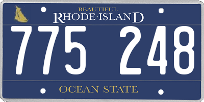 RI license plate 775248