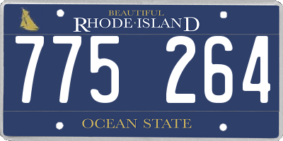 RI license plate 775264