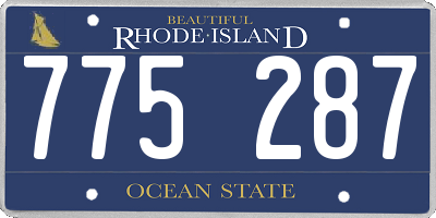 RI license plate 775287