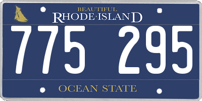 RI license plate 775295