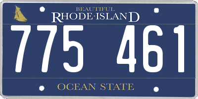 RI license plate 775461