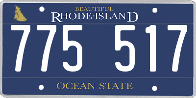 RI license plate 775517