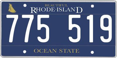 RI license plate 775519