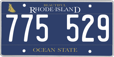 RI license plate 775529