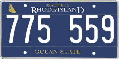RI license plate 775559