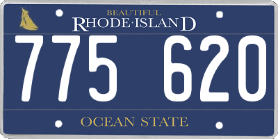 RI license plate 775620