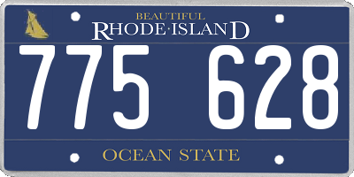 RI license plate 775628