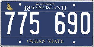 RI license plate 775690