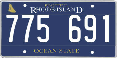 RI license plate 775691