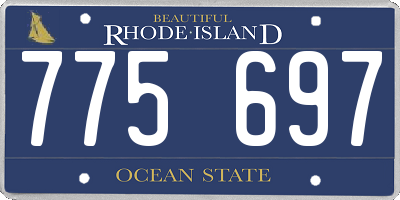 RI license plate 775697
