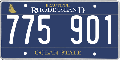 RI license plate 775901