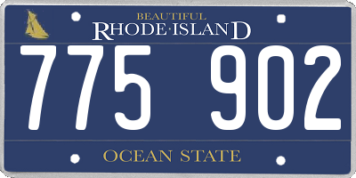 RI license plate 775902