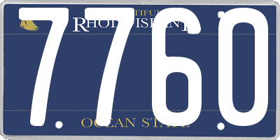 RI license plate 7760