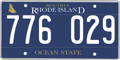 RI license plate 776029
