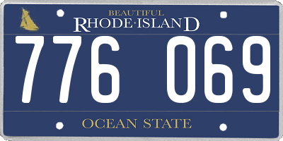 RI license plate 776069