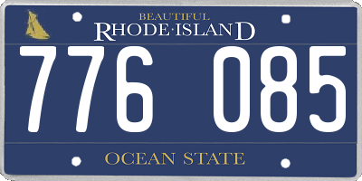 RI license plate 776085