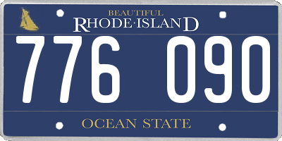 RI license plate 776090
