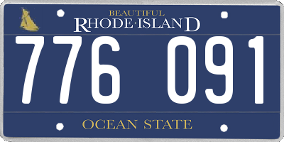 RI license plate 776091