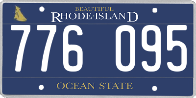 RI license plate 776095