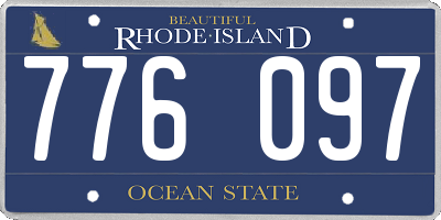 RI license plate 776097