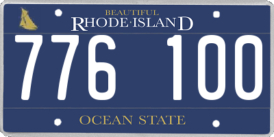 RI license plate 776100