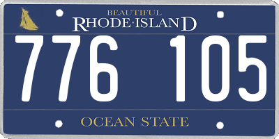 RI license plate 776105