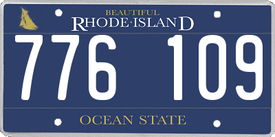 RI license plate 776109