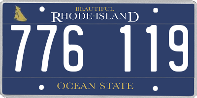 RI license plate 776119