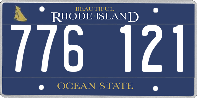 RI license plate 776121