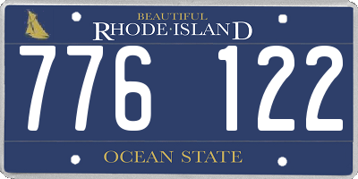 RI license plate 776122