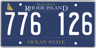 RI license plate 776126