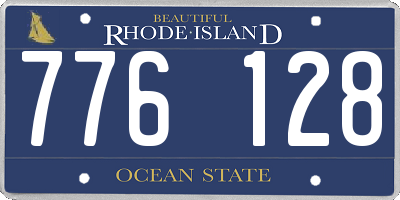 RI license plate 776128