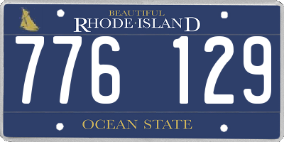 RI license plate 776129