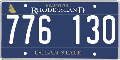 RI license plate 776130