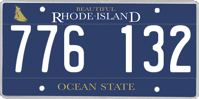 RI license plate 776132