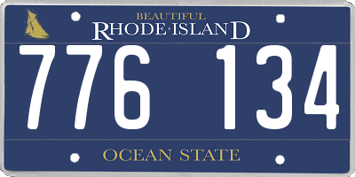 RI license plate 776134