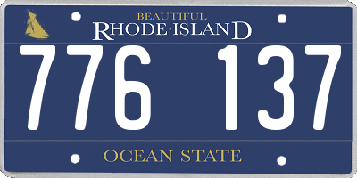 RI license plate 776137