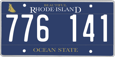 RI license plate 776141