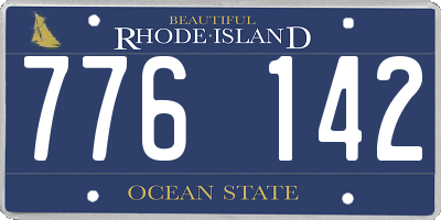 RI license plate 776142
