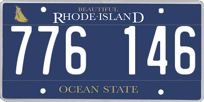 RI license plate 776146