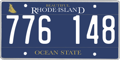 RI license plate 776148
