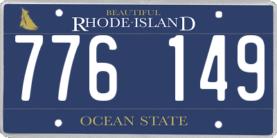 RI license plate 776149