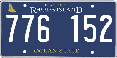 RI license plate 776152