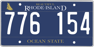 RI license plate 776154