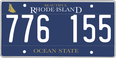 RI license plate 776155